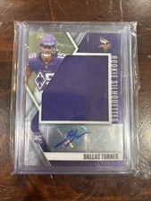 2024 Phoenix Dallas Turner /299 Rookie Silhouettes Patch AUTO RC #RS-DTR Vikings