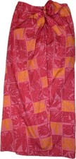 Talbots Maxi Floral Wrap Skirt 8 Pink Hawaiian Tropical