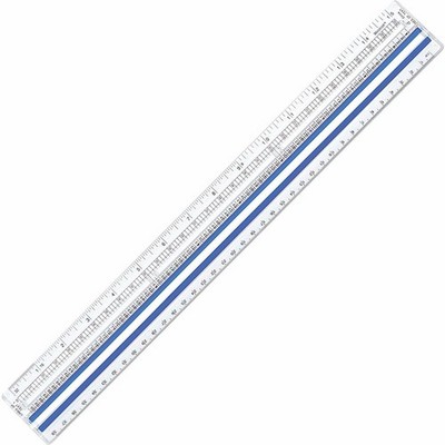 15-Inch Data Processing Magnifying Ruler for One-Line Reading, Classroom Use