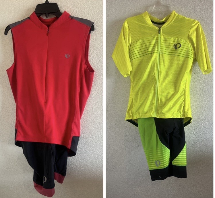 Lot of 2 Pearl Izumi Mens Cycling Kits - Jerseys Bib Shorts 
