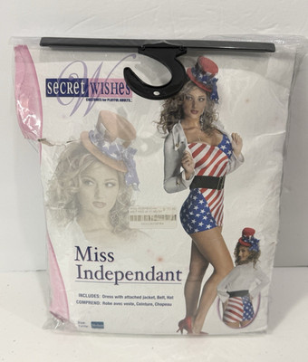 Secret Wishes Costume Miss Independant Women's SZ Medium (6-10) Dress Up READ