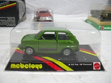 MEBETOYS MATTEL 1/43 DIE CAST METAL '70 EUROPA A 112 FIAT 126 PERSONAL GREEN WB