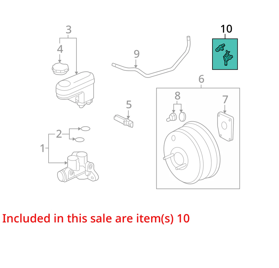 FITS 2008-2009 SATURN VUE SENSOR ASM P/B BOOS VAC 15826608 -  NEW OEM 15826608 - Image 2 of 3