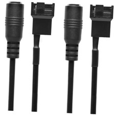 CRJ DC Plug to PC Fan Power Adapter Cables  - 6-inch 15cm - Power 3 2-Pack