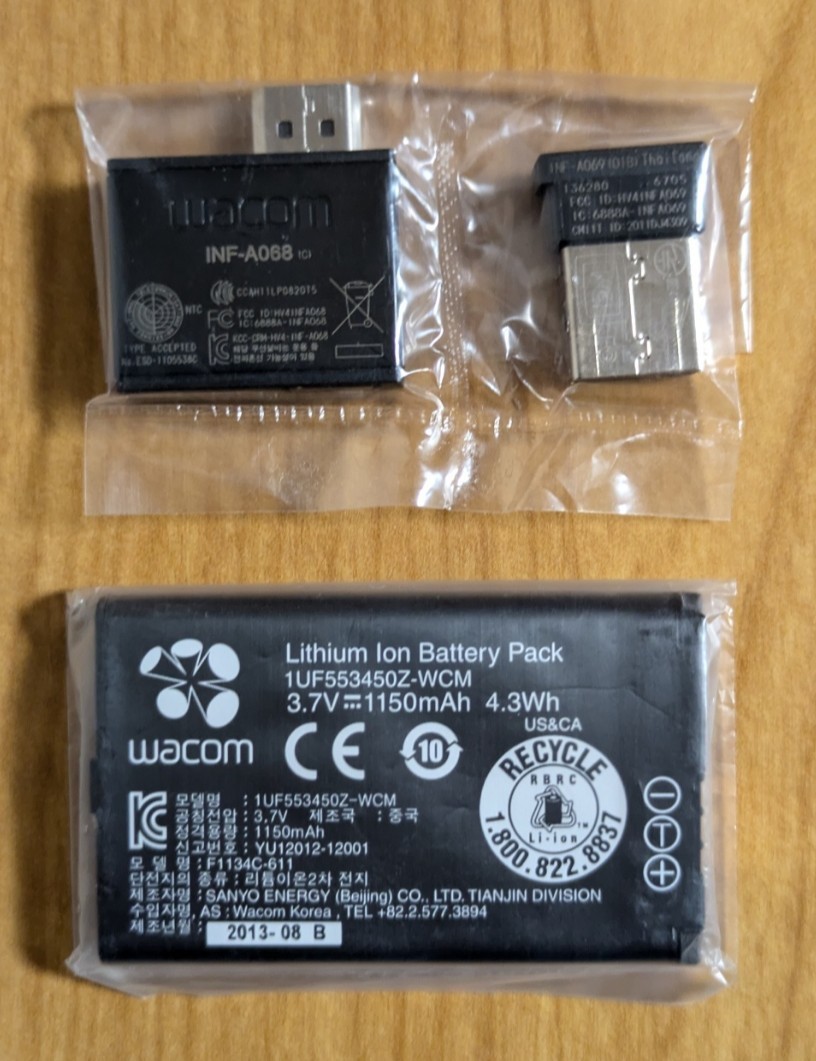 Wacom ACK-40401 Wireless Accessory Kit Genuine For Intuos & Bamboo