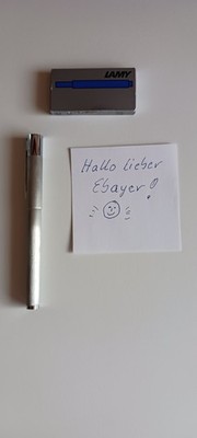 Lamy Füllfederhalter Metall Brushed Silber mit 5 Patronen Büro Business