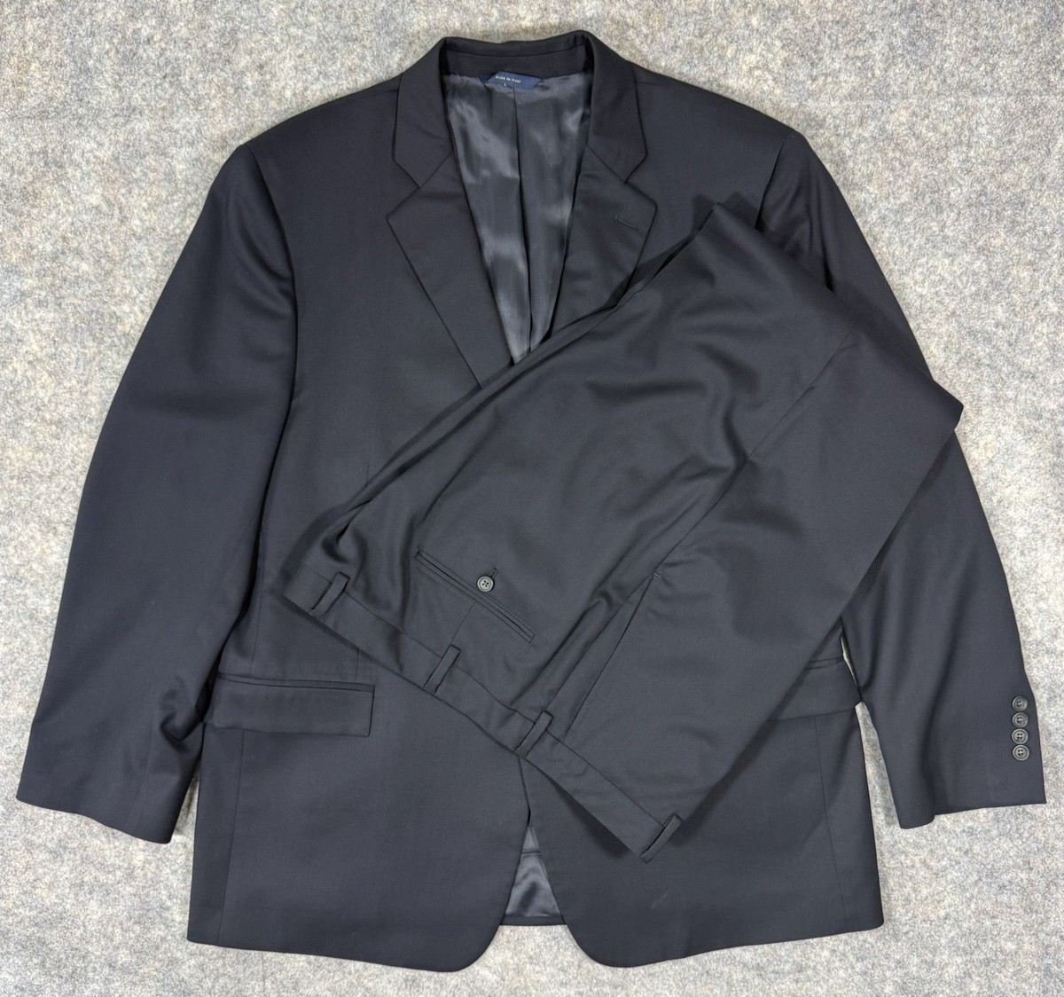 Brooks Brothers 1818 Regent Estrato Wool 2 Pc Suit 46R 39x26 Navy