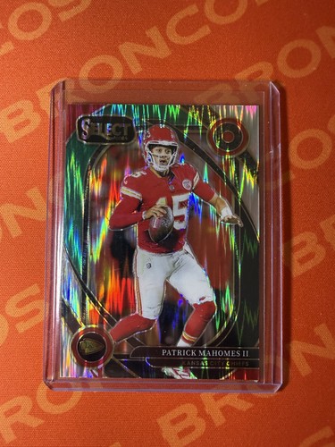 2024 Panini Select - Club Level - Patrick Mahomes #223 Red & Green Shock Prizm