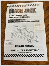 Torin Black Jack 2-ton Jack Manual 28035190 360 Handle 2010 Two-ton Trolley