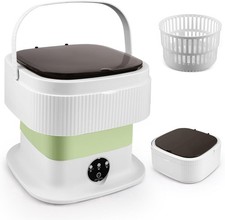 Faltbar 11L Mini Waschmaschine mit Schleuder kleine Reise Waschautomat Mobile