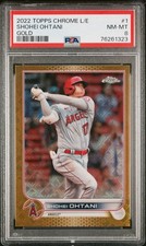 2022 SHOHEI OHTANI Topps Chrome Logofractor Gold /50 PSA 8 🔥