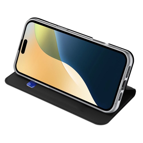 Funda Dux Ducis iPhone 16 Plus Negra con Tapa y Compartimento Tarjeta - Imagen 6 de 12