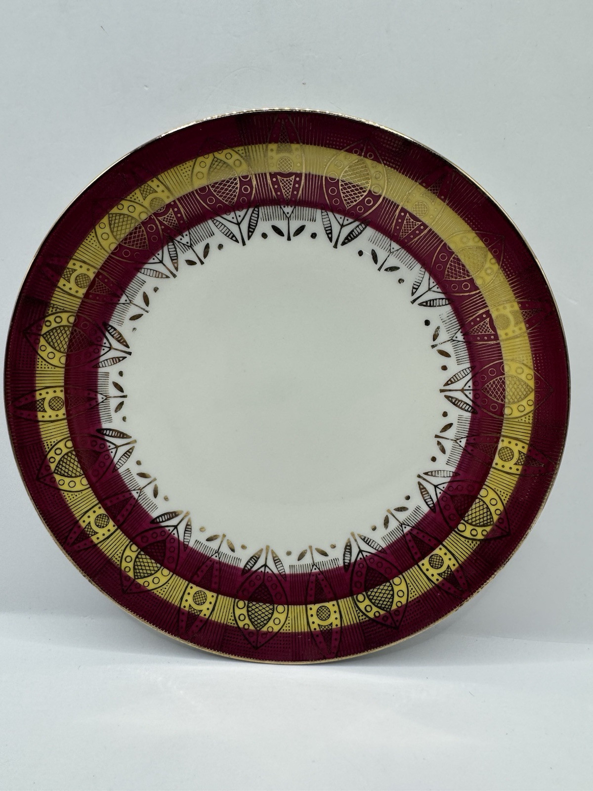 Vintage SCHIRNDING Bavaria  Plate White Gold7-5/8