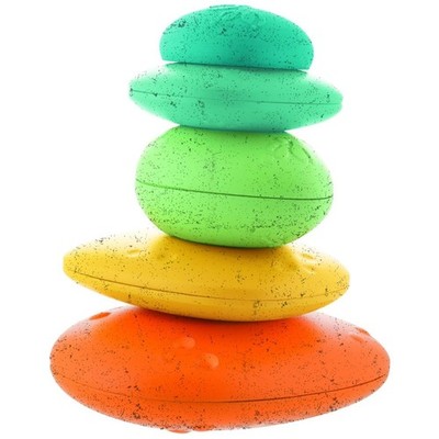 Stapelspiel Chicco Stone Balance 5 Steine Lernspielzeug recycelter Kunststoff