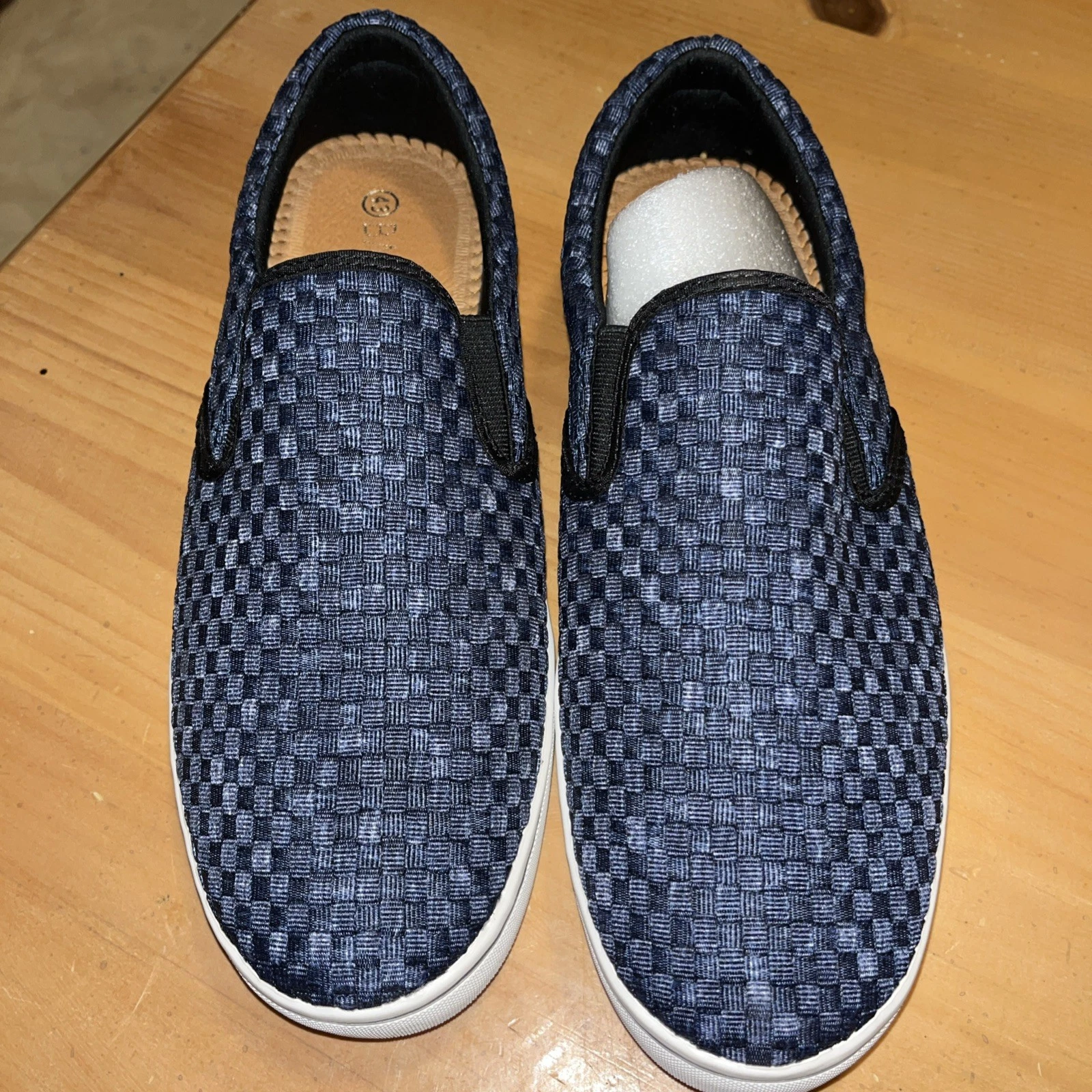Bernie Mev Cedric Unisex Navy Slip-On Casual Shoes size 43 women’s 12 men’s 10