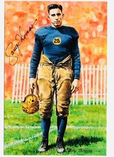 GARY THOMAS auto autographed signed Goal Line Art card of August Mike Michalske