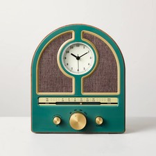 Vintage Portable AM/FM Radio Wood and Green - Hearth Hand with