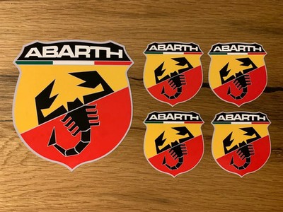 5x ABARTH Aufkleber 500 X L 4x4 Cross 695 Biposto Punto Panda Fiat Italien #490