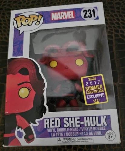 Funko Marvel Red She-Hulk 2017 Convention Exclusive #231 Box Damage
