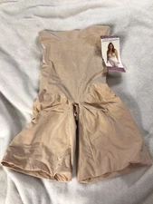 Curveez Women's M Comfort Evolultion High Waist Thigh Slimmer Gloss Nude NWT