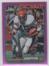 #26 2024 Topps Chrome Pink Refractor ; Archie Griffin Bengals
