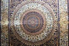 4X3 SPECTACULAR NEW 1200KPSI HI QLTY POWER LOOMED SILK NAINN DESIGN TURKISH RUG