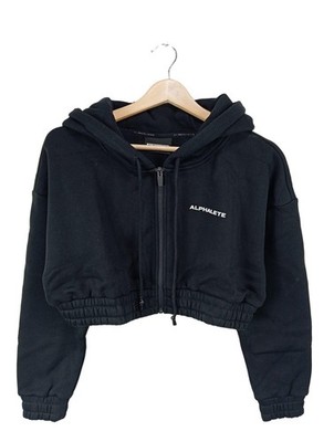 ALPHALETE Sweatjacke Damen Sweat Gr. DE 34 schwarz Casual-Look