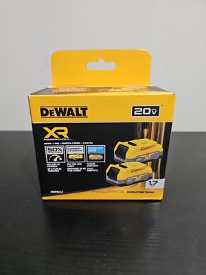 DEWALT Battery 1.7 POWERSTACK Compact Li-Ion (Pack of 2) DCBP034-2 20V NEW
