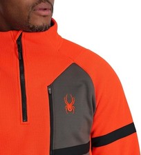 NEW Spyder Men's Wengen Bandit 1/2 Zip Fleece Jacket Size. XL