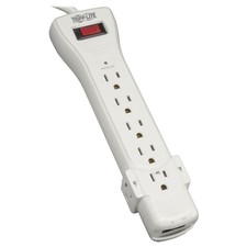 Tripp Lite 7 Outlet Surge Protector Power Strip, 12ft Long Cord, Right-Angle ...
