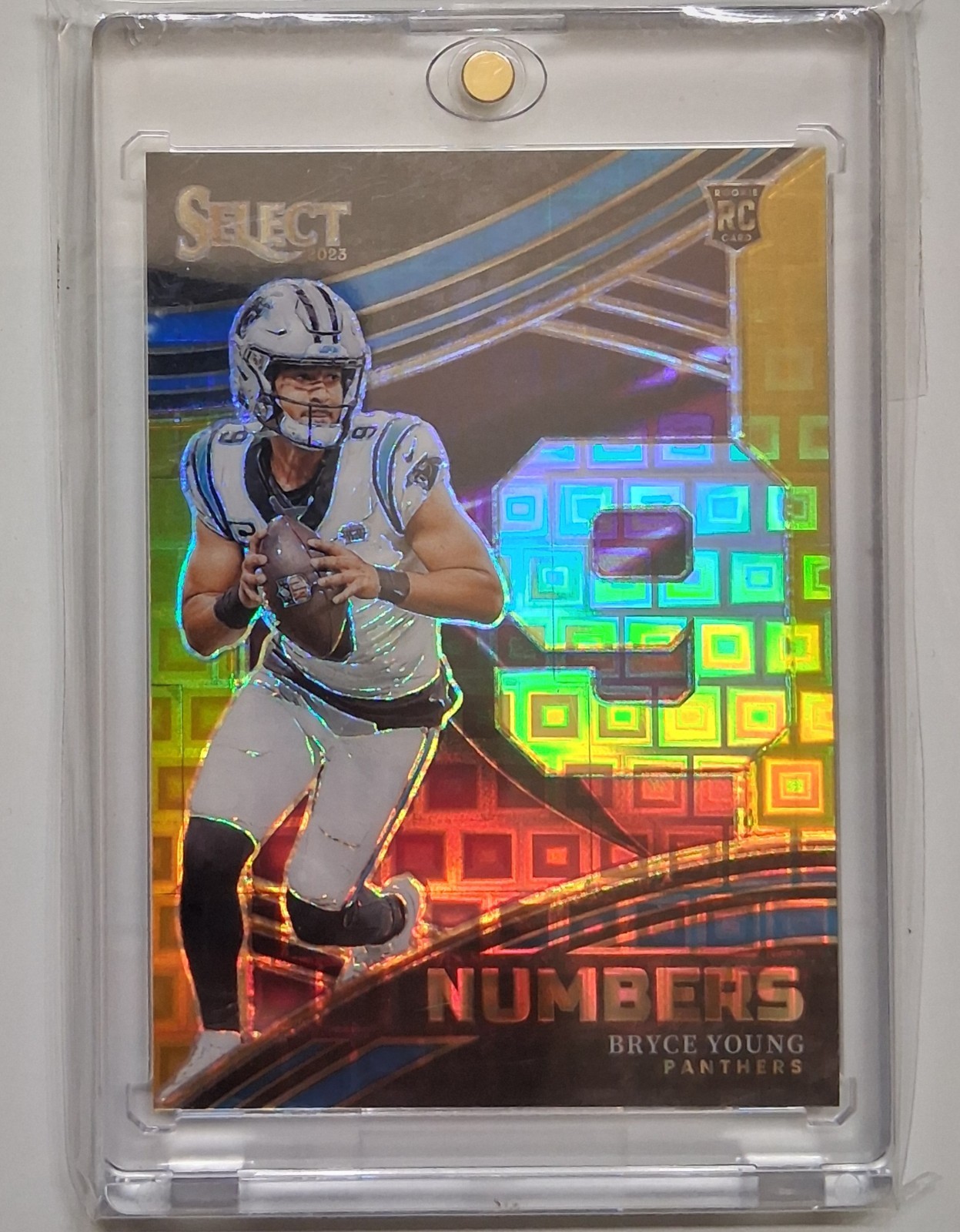 Bryce Young Panini Select Select Numbers #NMBBYO Gold Prizm
