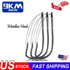 10~50Pcs Fishing Wacky Hooks Weedless Wacky Rig Hooks for Worm Bait Bass Hooks