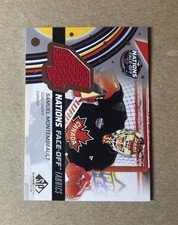 2025-26 SP Game Used Hockey Samuel Montembeault Nations Face Off Relic Card