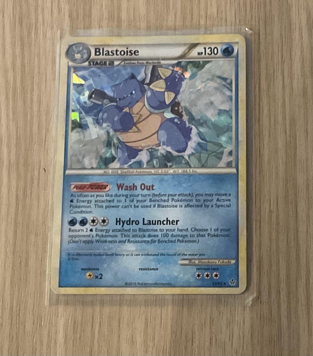 Pokémon TCG Blastoise Unleashed 13/95 Cracked Ice Holo Promo