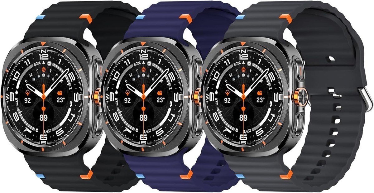 Ultra Samsung Galaxy Watch 26mm Pack Soft Silicone Band Suitable