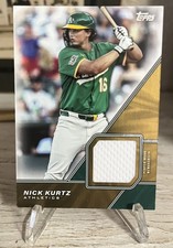 NICK KURTZ 2026 TOPPS BASEBALL MAJOR LEAGUE MATERIALS PATCH ATHLETICS MLB Q4899