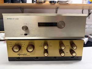 dynakit PAS 2 preamp & Dyna FM tuner CHAMPAGNE!