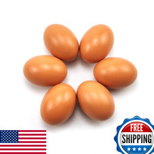 Azatemgo Wooden Eggs Fake Eggs Dummy Eggs Nest Eggs Help Laying Hen