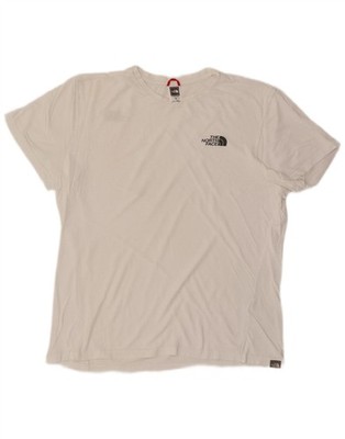 THE NORTH FACE Herren T-Shirt Oberteil Large weiß Baumwolle DH26