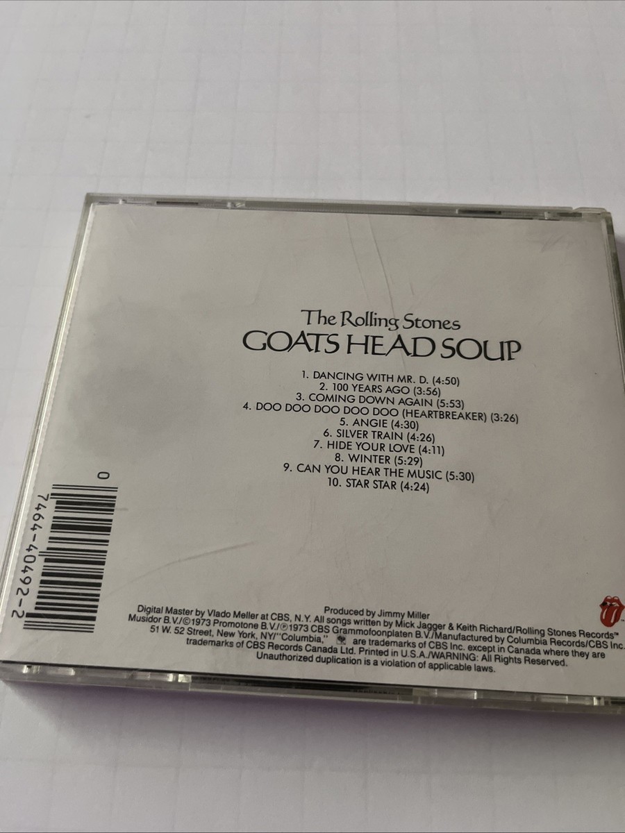 The Rolling Stones: Goats Head Soup (CD, 1973) Rock- Early Press