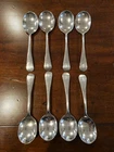 Wallace Sterling Silver Soup Spoons Set of 8 M or W 5 3/4” 240+ Grams