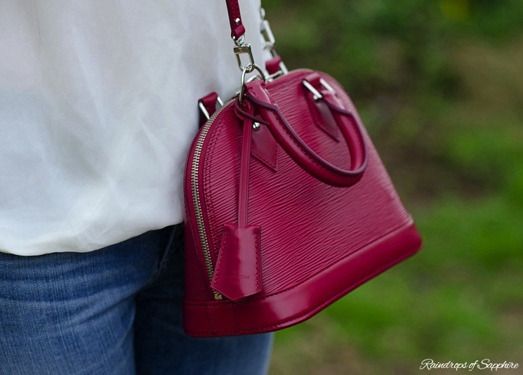 Louis Vuitton Alma BB in Fuchsia Epi Leather 