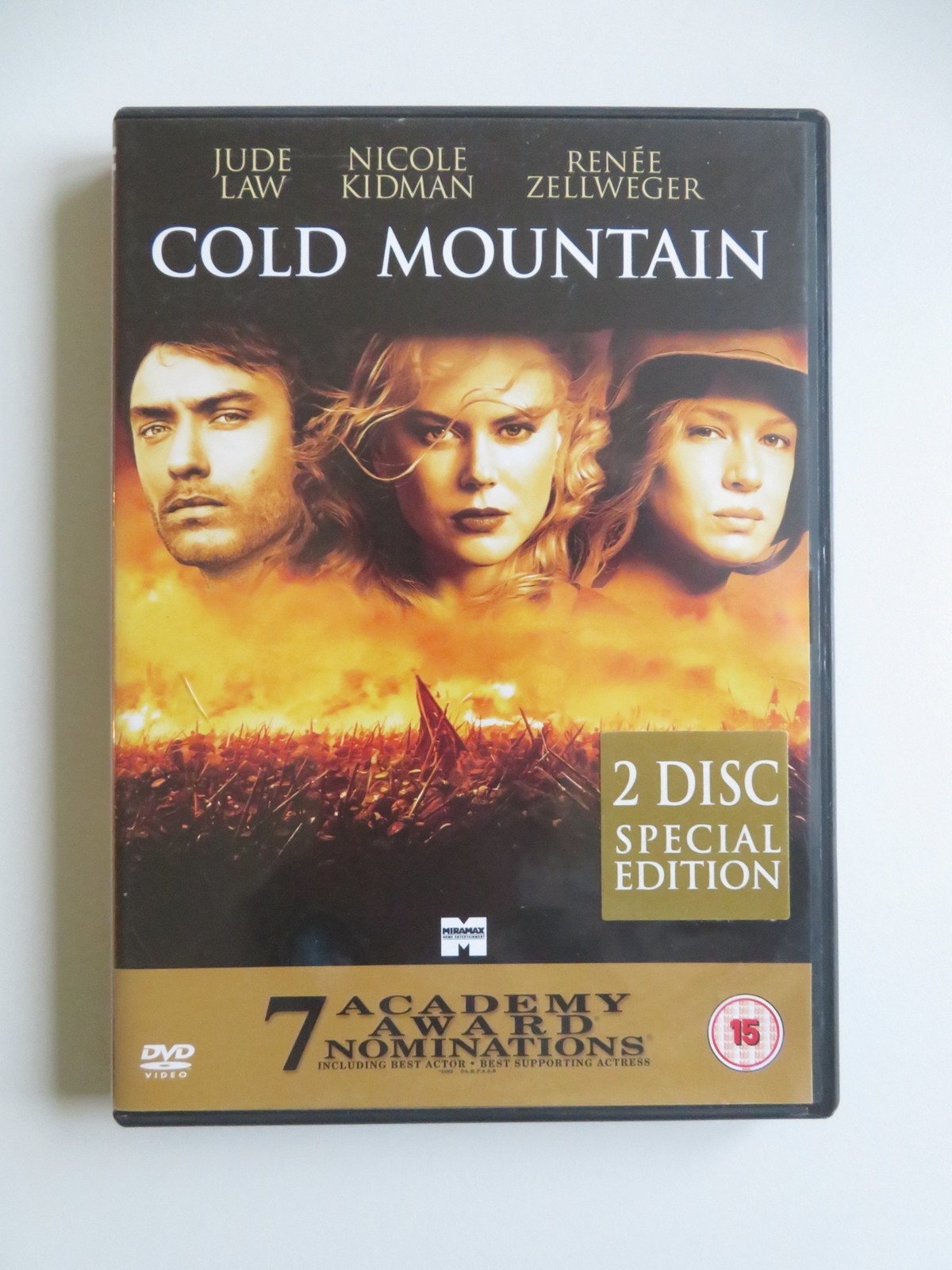 COLD MOUNTAIN -2 DISC SPECIAL EDITION (DVD) JUDE LAW NICOLE KIDMAN 2003 REGION 2