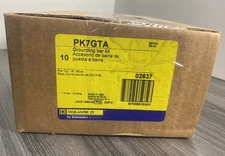 New Square D PK7GTA Grounding Bus Bar Assembly 7-Terminal 02637   **Box of 10**