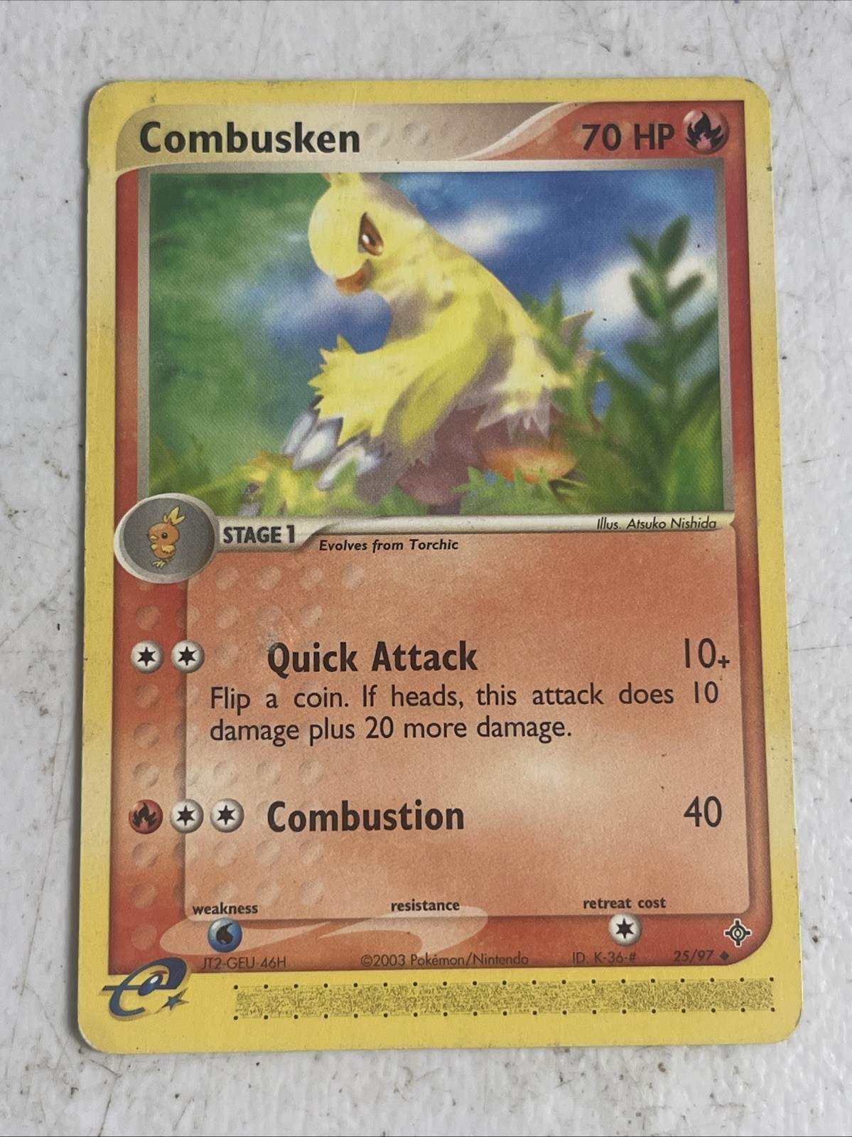Pokemon Card - Dragon 25/97 - COMBUSKEN (uncommon) -