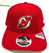 New Jersey Devils NHL NE Stretch-Snap Snapback Hat~ Red