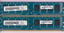 8GB 2x4GB PC3L-12800 RAMAXEL RMR5030EF68F9W-1600 DDR3L-1600 LENOVO 03T6566 Kit