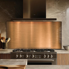 Elegant Gold Stainless Steel Backsplash for Kitchen & Bathroom Sink