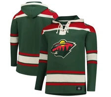 NHL Minnesota Wild '47 Brand Hockey Lacer Hoodie New Mens Big & Tall Sizes $140