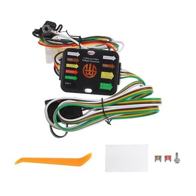 Vehicle 4-Pin Trailer Wiring Harness Kit, for Acura MDX 2014-2020 Black, 1 Set 
